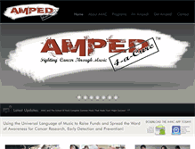 Tablet Screenshot of amped4acure.org